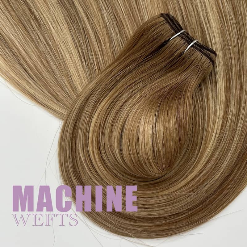Wholesale Cuticle Remy Hair Machine Wefts Double Drawn
