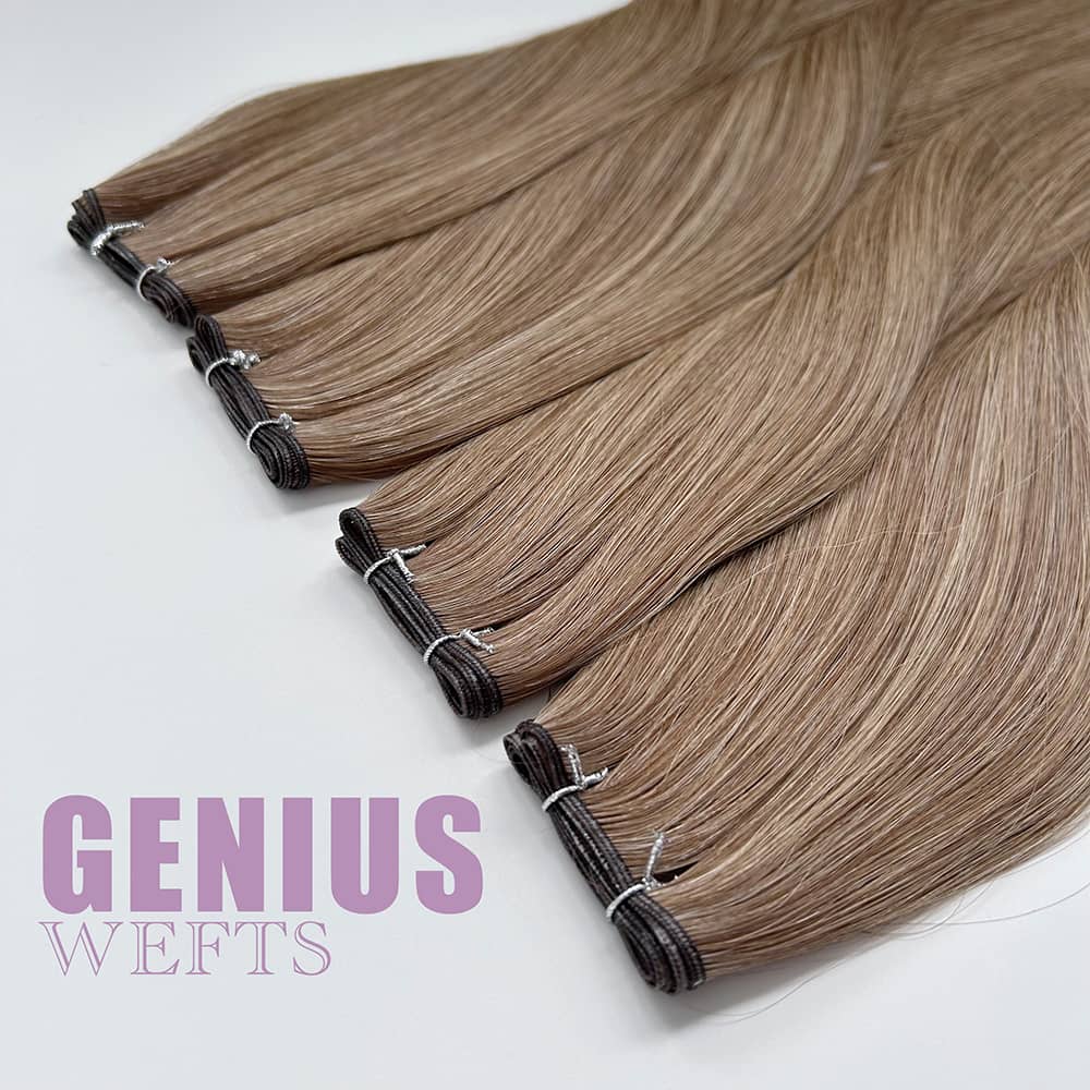 Genius Wefts Double Drawn Wholesale Cuticle Remy Hair Extensions