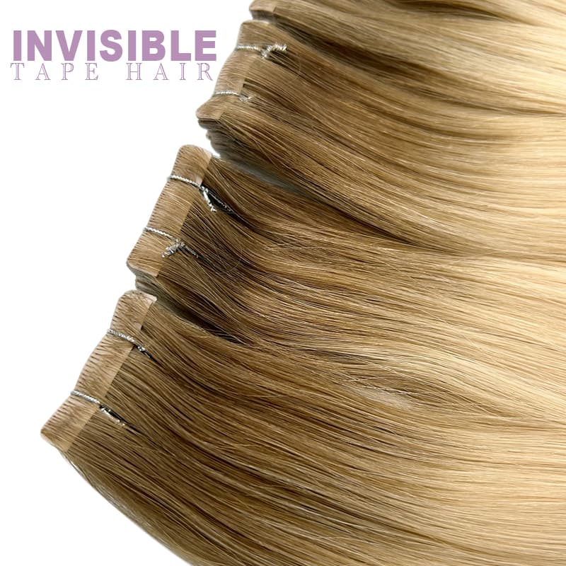 Cuticle Intact Remy Human Hair Injection Invisible Tapeins Hair Extensions