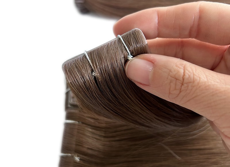 Cuticle Intact Remy Human Hair Injection Invisible Tapeins Hair Extensions