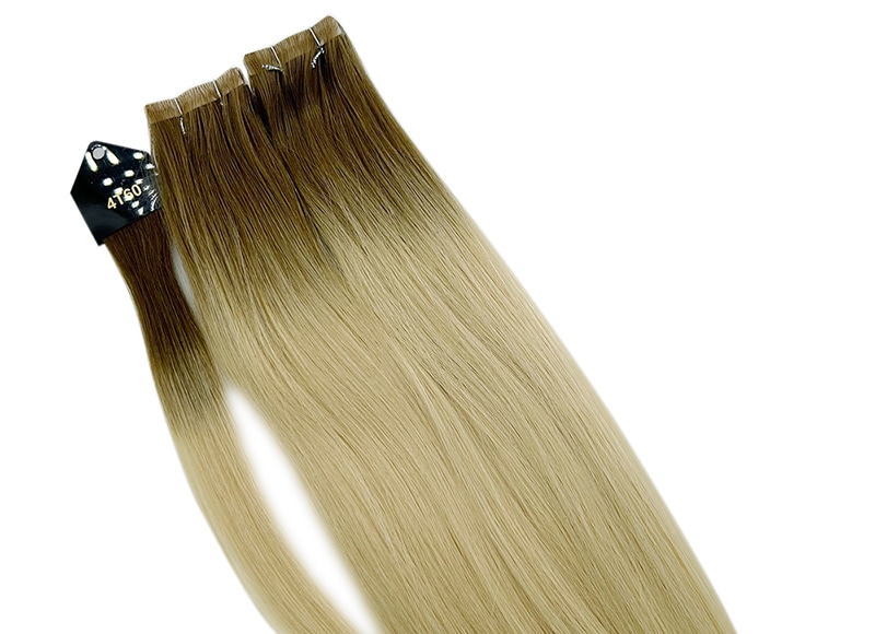 Cuticle Intact Remy Human Hair Injection Invisible Tapeins Hair Extensions