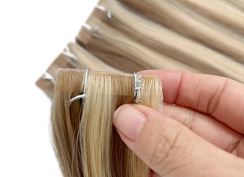 Cuticle Intact Remy Human Hair Injection Invisible Tapeins Hair Extensions