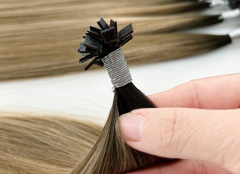 Hotfusion Keratin Capsule Flat Tips Hair Extensions Double Drawn Factory Direct Pricing