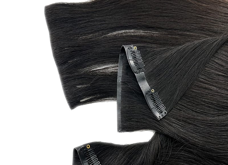 100% Human Cuticle Remy Hair Invisible Clipins Hair Extensions