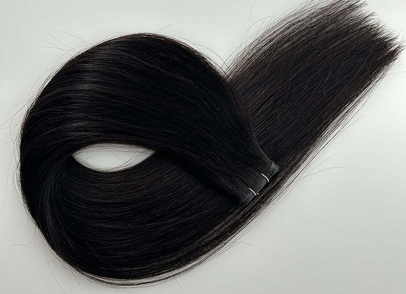 Genius Wefts Cuticle Intact Remy Hair Double Drawn #1B