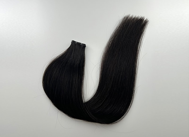 Genius Wefts Cuticle Intact Remy Hair Double Drawn #1B