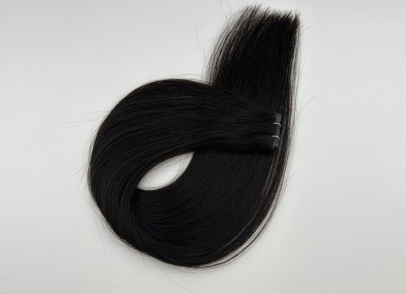 Genius Wefts Cuticle Intact Remy Hair Double Drawn #1B