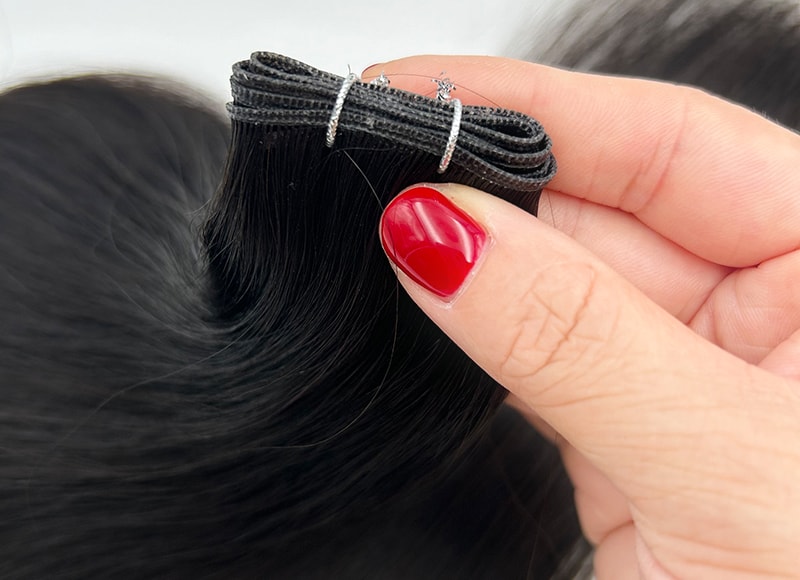 Genius Wefts Cuticle Intact Remy Hair Double Drawn #1B