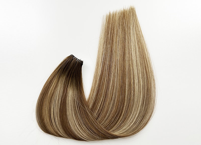 Genius Wefts Cuticle Intact Remy Hair Double Drawn #2DT4/22