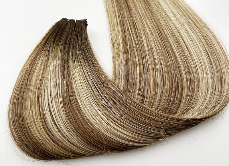 Genius Wefts Cuticle Intact Remy Hair Double Drawn #2DT4/22