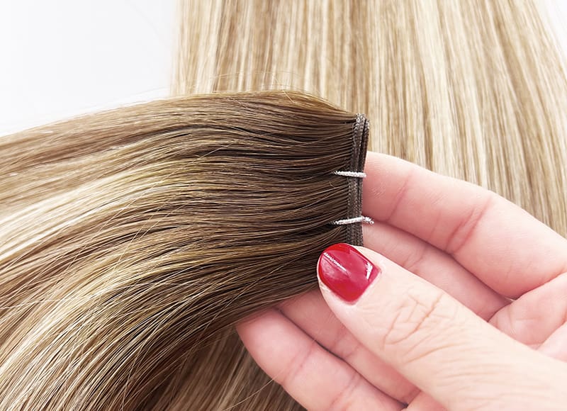 Genius Wefts Cuticle Intact Remy Hair Double Drawn #2DT4/22