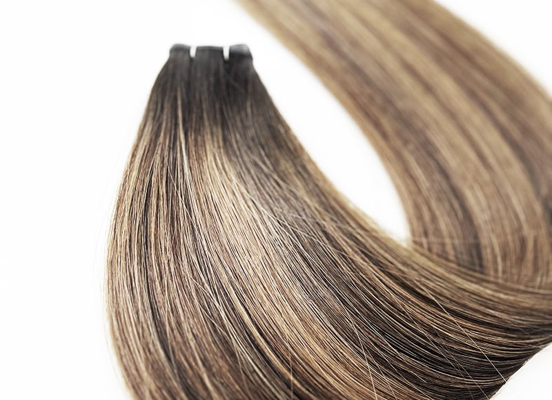 Genius Wefts Cuticle Intact Remy Hair Double Drawn #2T2/4