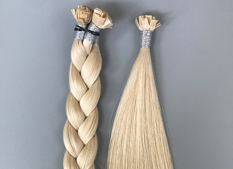 Flat-tips Cuticle Intact Remy Hair Double Drawn #60