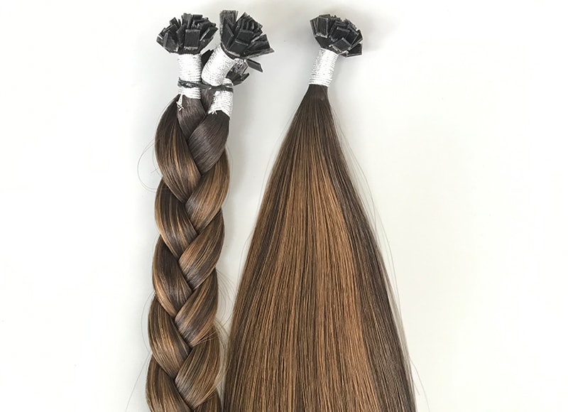 Flat-tips Cuticle Intact Remy Hair Double Drawn #2T2P4