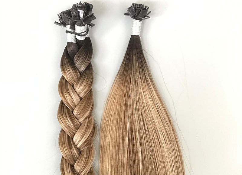 Cuticle Intact Remy Hair Flat-tips Double Drawn #2T4P6