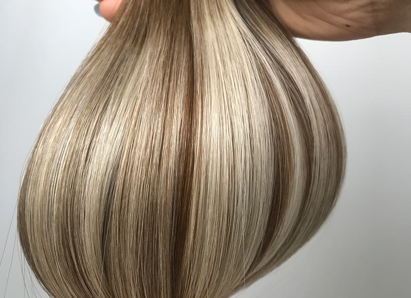 Flat-tip Hair Extensions Cuticle Intact Remy Double Drawn #4T4P60A