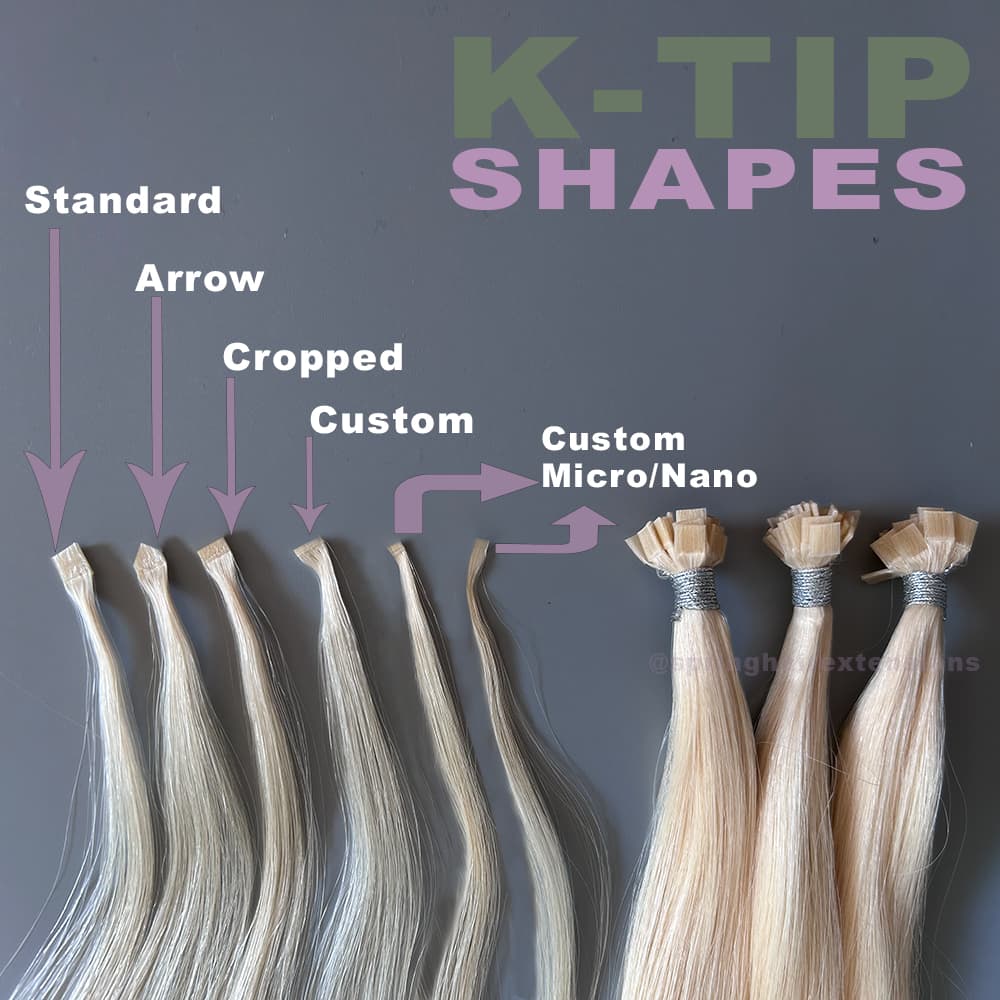 Custom Keratin Tip Shades Cuticle Intact Remy Human Hair Extensions