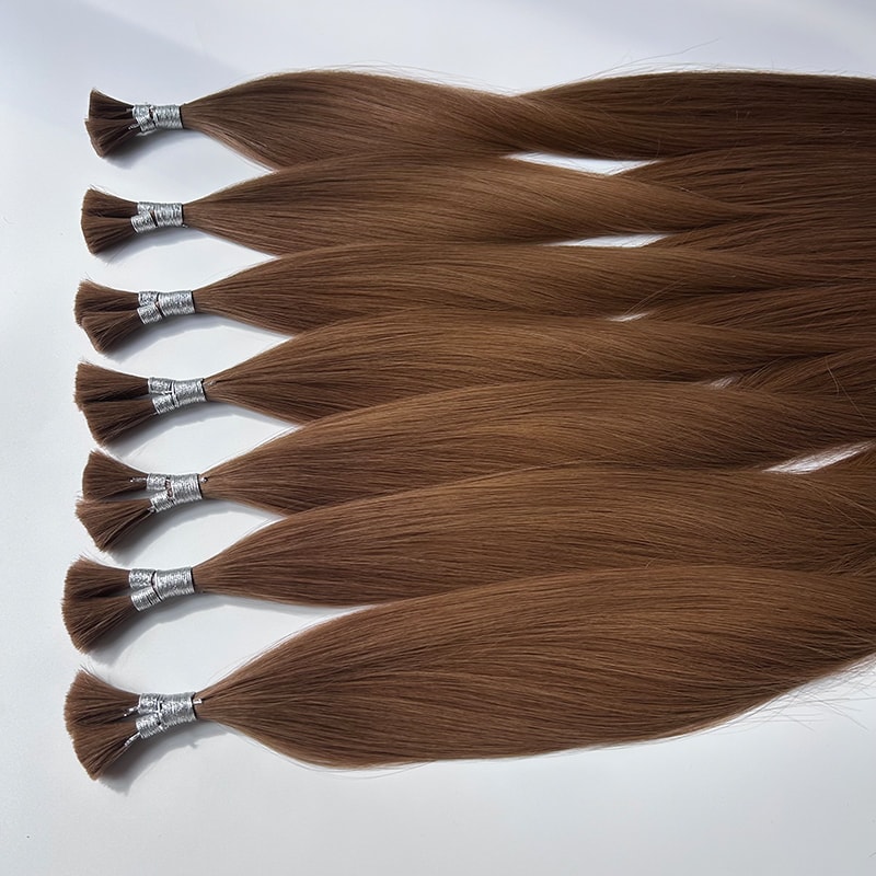Virgin Cuticle Intact Remy Human Hair Extensions Hair Bulk Wholesale