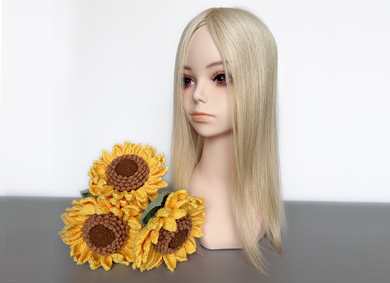 Mono Base 5.5x6.5 Human Hair Toppers for Women