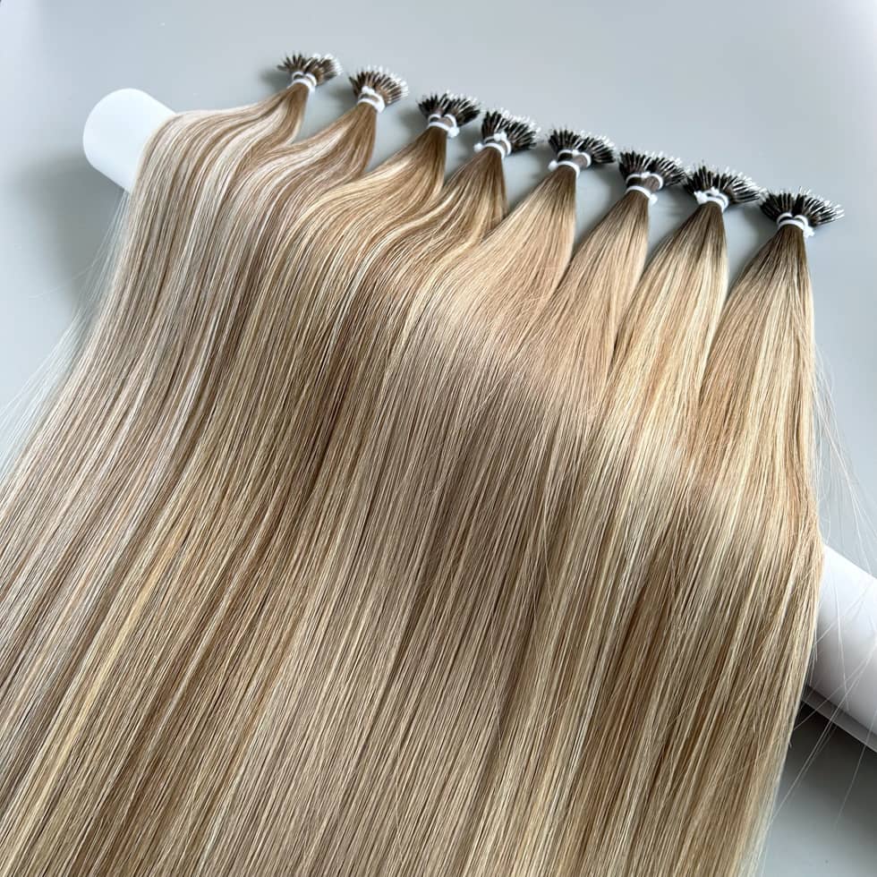 Cuticle Remy Hair Nano Tips Hair Extensions Double Drawn Factory Direct Pricing
