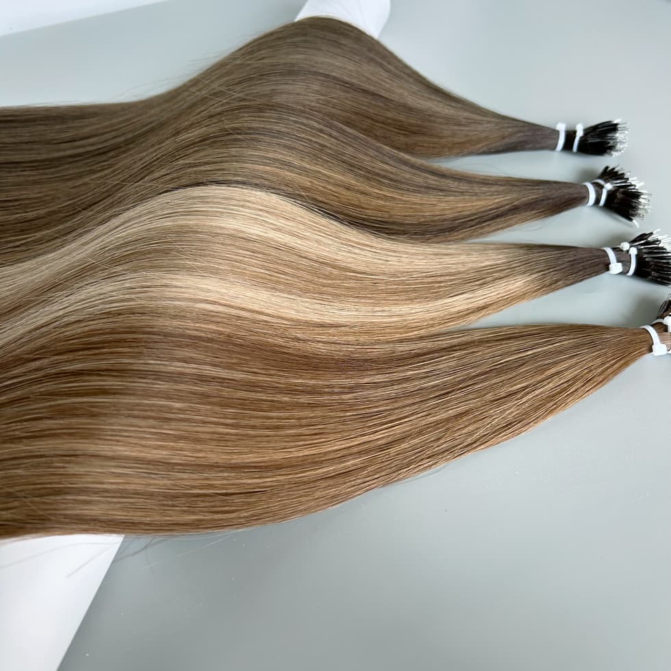 Cuticle Remy Hair Nano Tips Hair Extensions Double Drawn Factory Direct Pricing