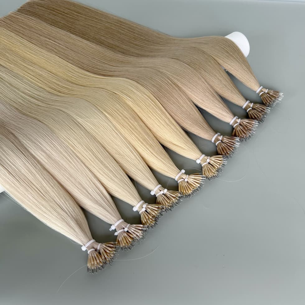 Cuticle Remy Hair Nano Tips Hair Extensions Double Drawn Factory Direct Pricing