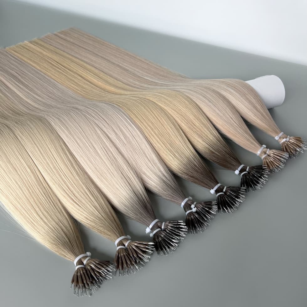 Cuticle Remy Hair Nano Tips Hair Extensions Double Drawn Factory Direct Pricing