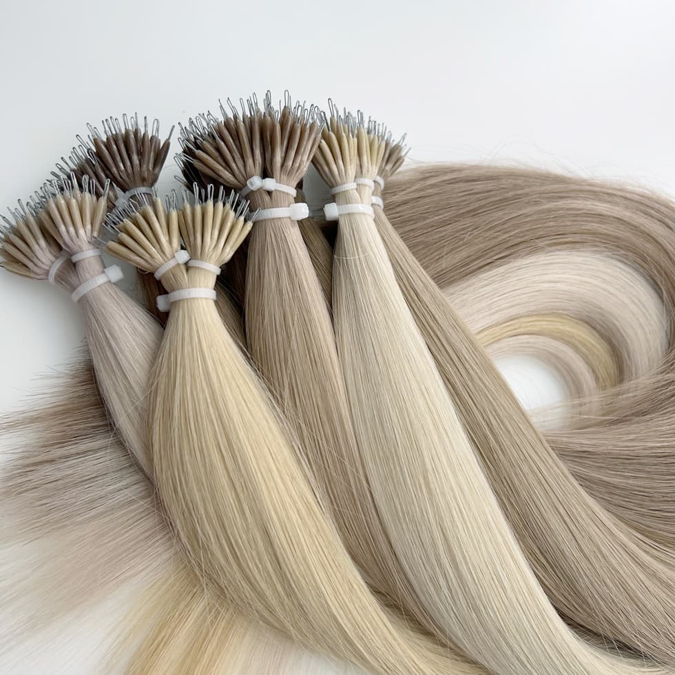 Cuticle Remy Hair Nano Tips Hair Extensions Double Drawn Factory Direct Pricing