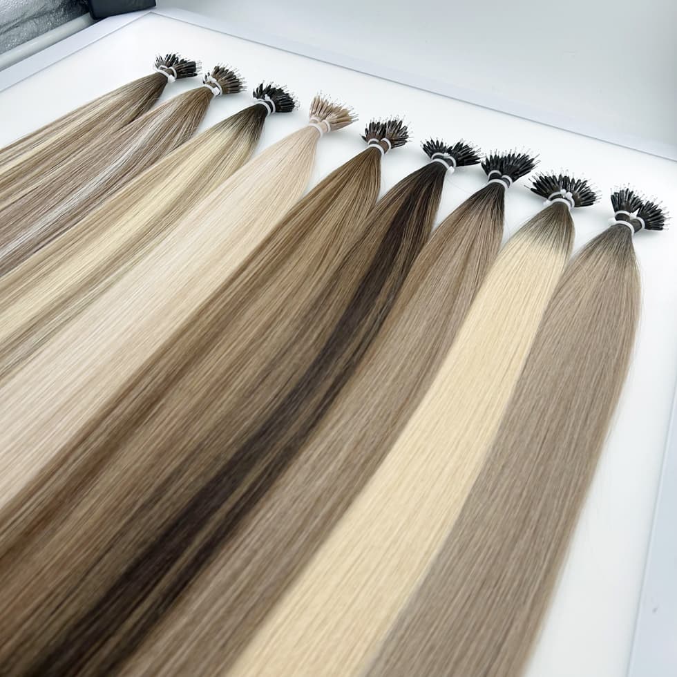 Cuticle Remy Hair Nano Tips Hair Extensions Double Drawn Factory Direct Pricing