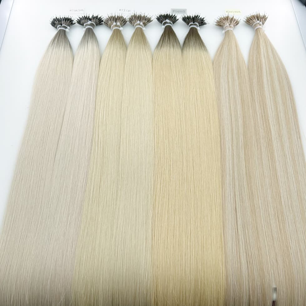 Cuticle Remy Hair Nano Tips Hair Extensions Double Drawn Factory Direct Pricing