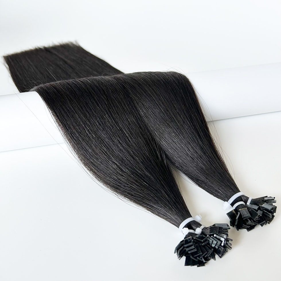 Flat Tip Hair Extensions #1B