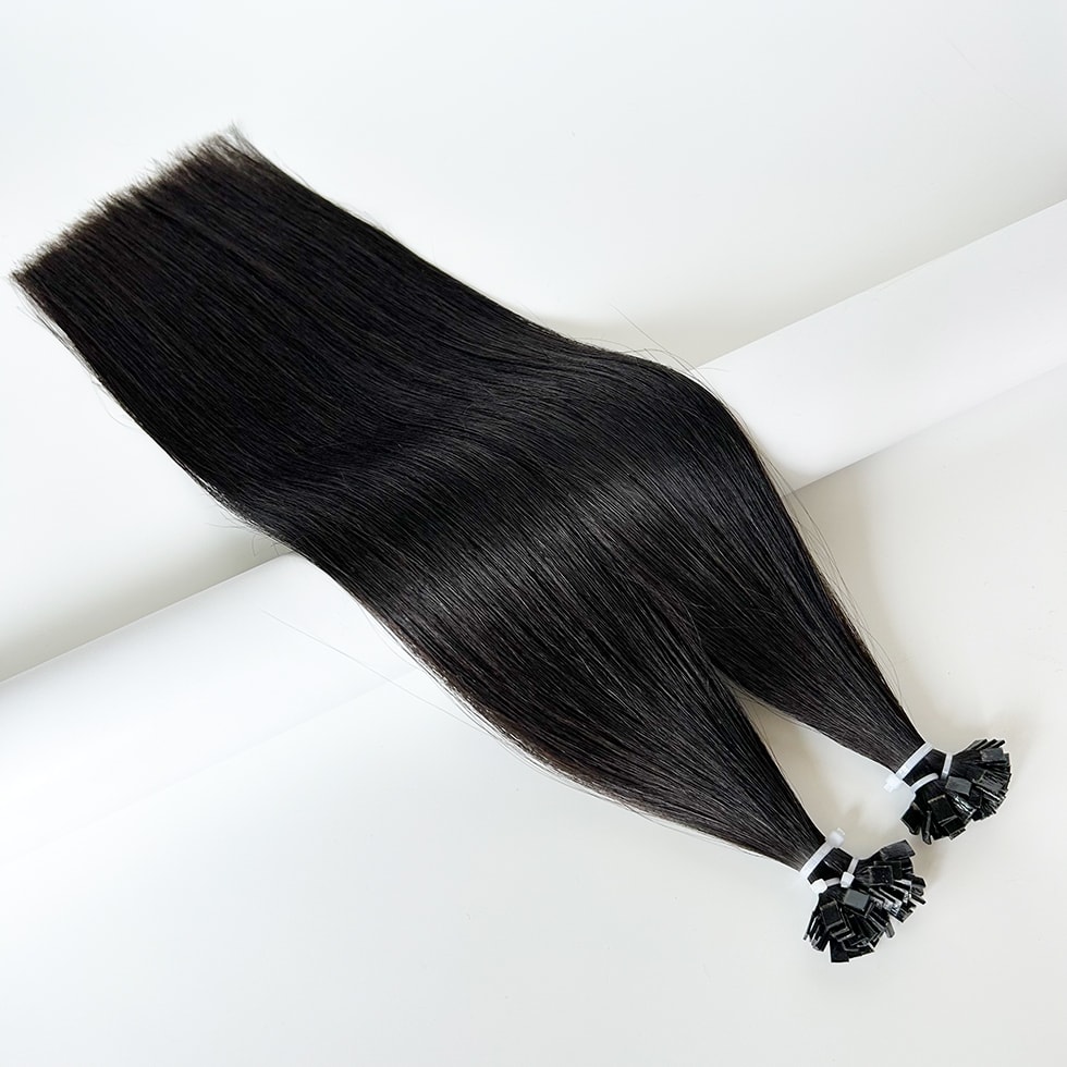Flat Tip Hair Extensions #1B