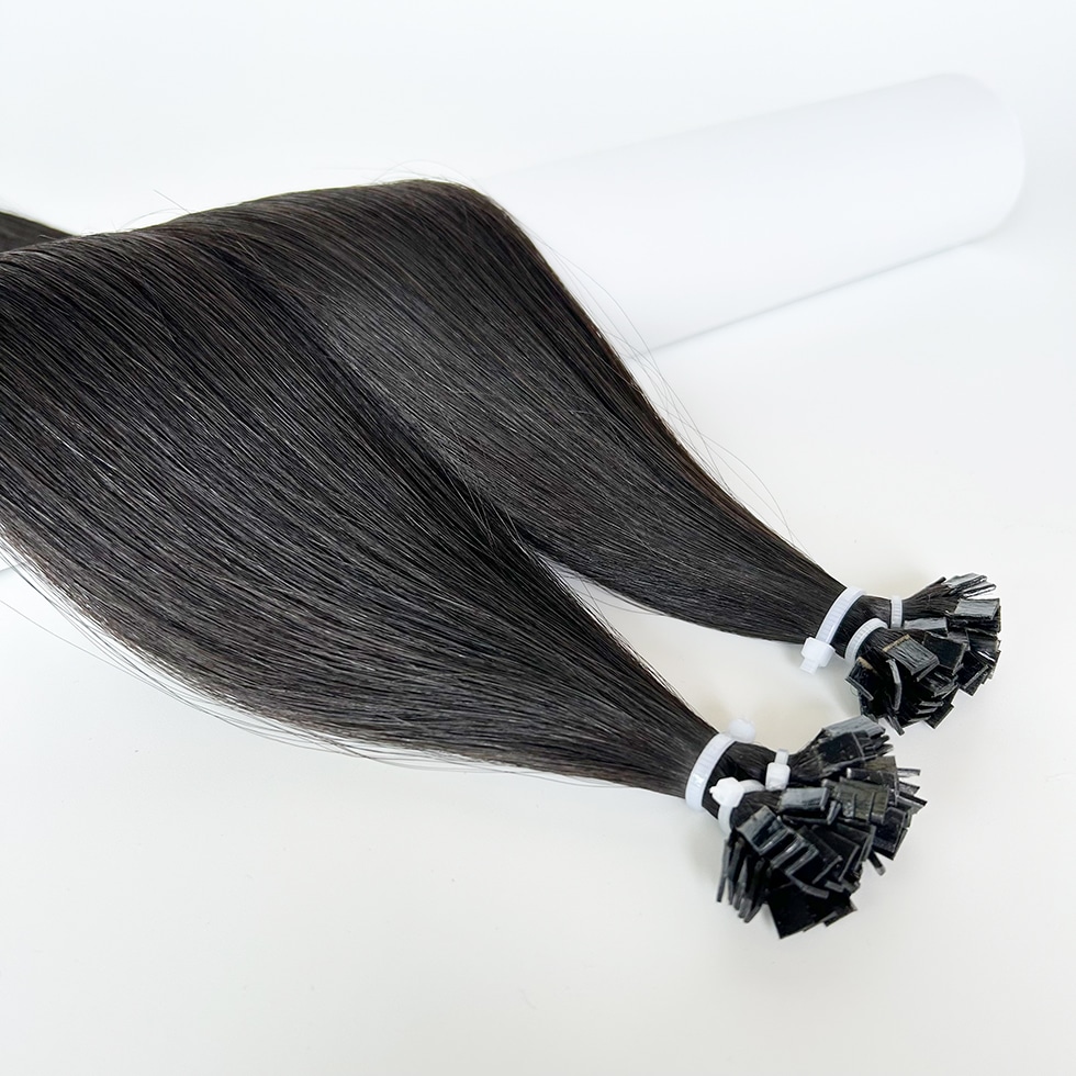 Flat Tip Hair Extensions #1B