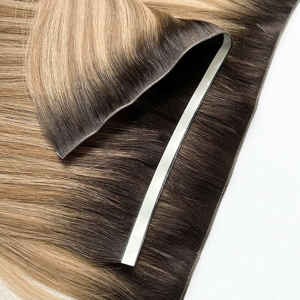 Thick Genius Tape Weft Virgin Remy Human Hair Extensions